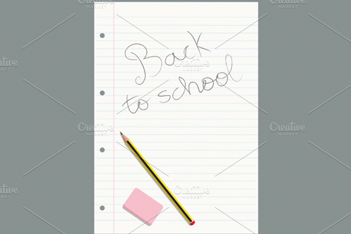 Back to school pack, an Object Graphic by María Arencibia (Photo 6 of 7)
