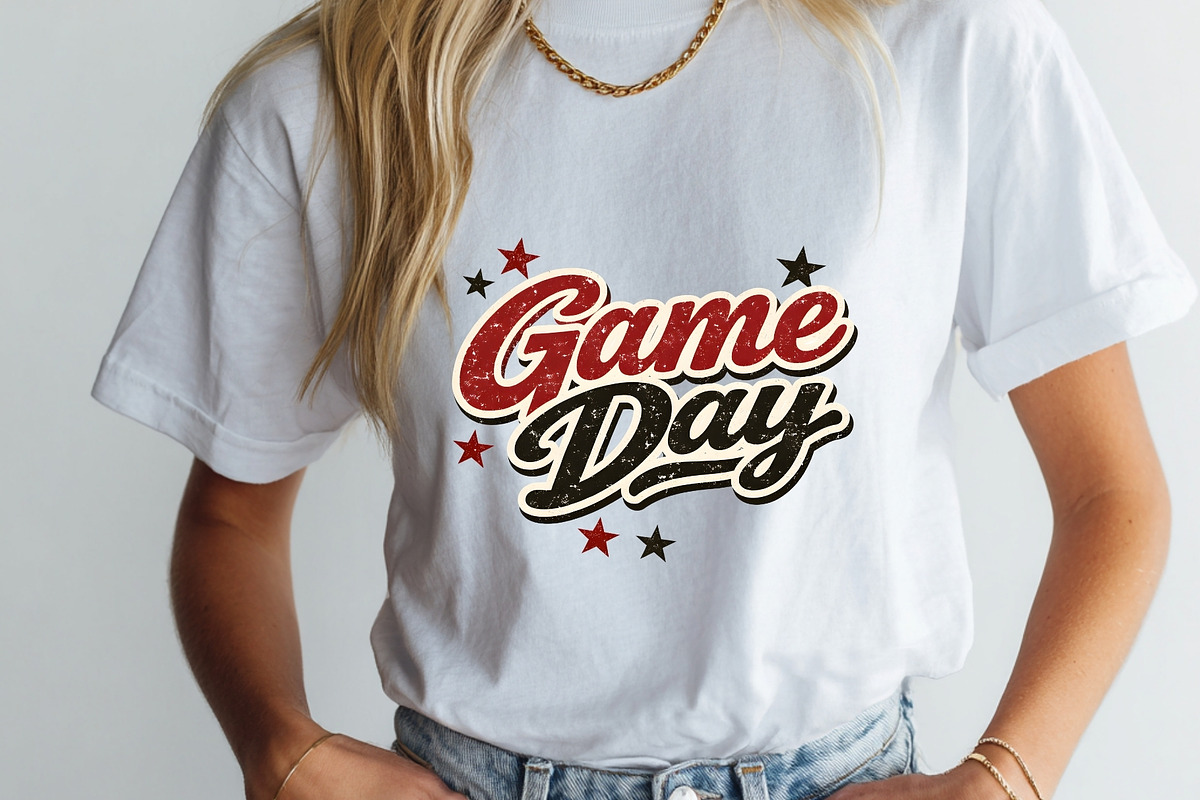 Retro Game Day PNG Tshirt Sports, a Sport Illustration by SugarCloudStudioArt (Photo 3 of 6)