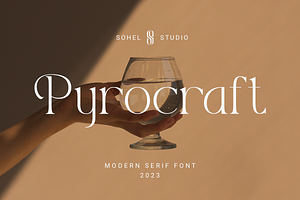 Pyrocraft - Modern Editorial Font