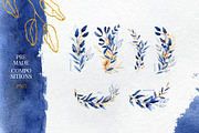 Deep Blue Alphabet Watercolor Set, a Work Illustration by Julia M. Watercolor (Thumbnail 10 of 17)
