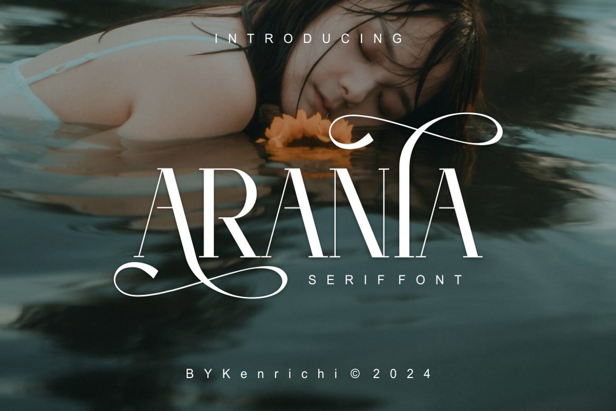 Arania, a Serif Font by Kenrichi (Photo 1 of 10)