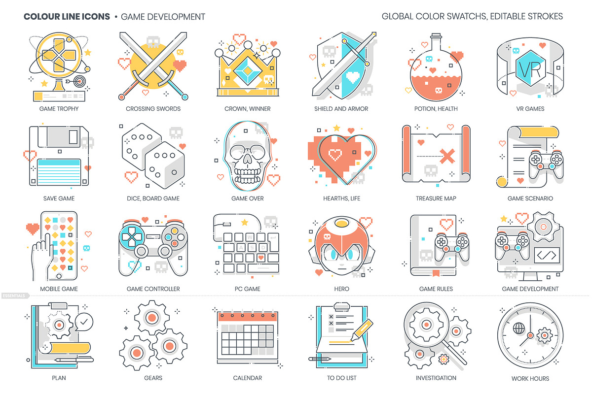 Color line icons, an Outline Icon by Howcolour (Photo 13 of 32)