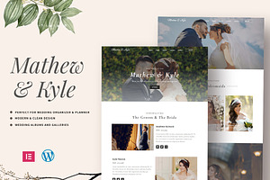 Wedding Wordpres Theme Elementor Kit