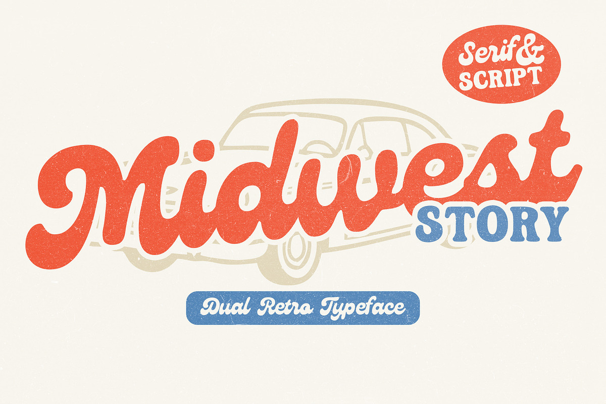 Midwest Story Dual Font, a Handwritten Font by deadlock studio (Photo 1 of 10)