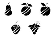 Fruit icon design template, a Solid Icon by Sumberpangan (Thumbnail 1 of 3)