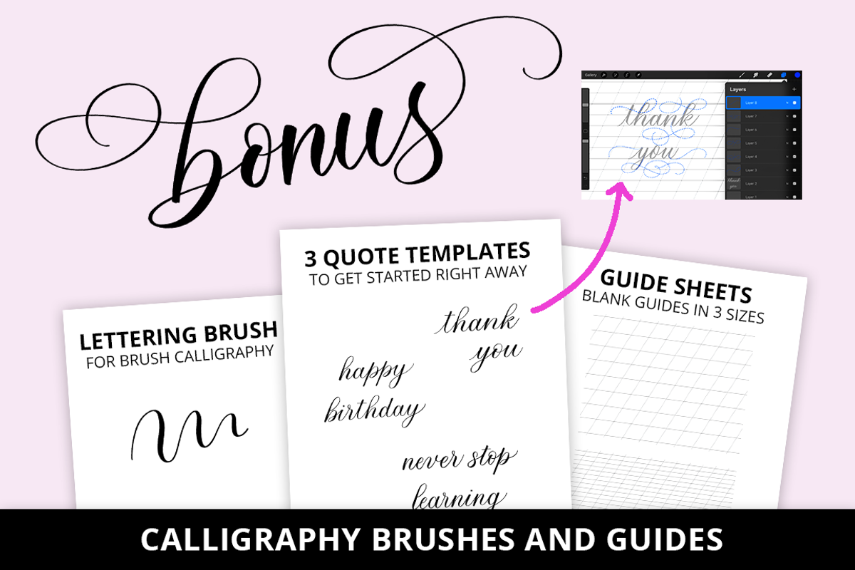 FLOURISH STAMPS FOR PROCREATE, a Brush Add-On by Loveleigh Loops (Photo 11 of 16)