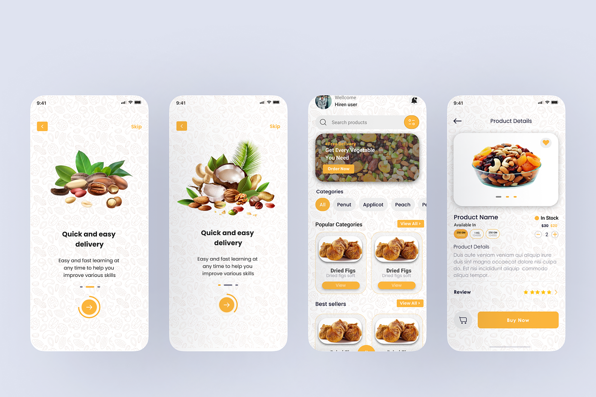 Dryfruit app design modern,3d app, an App Template by RayeesKhan (Photo 3 of 4)