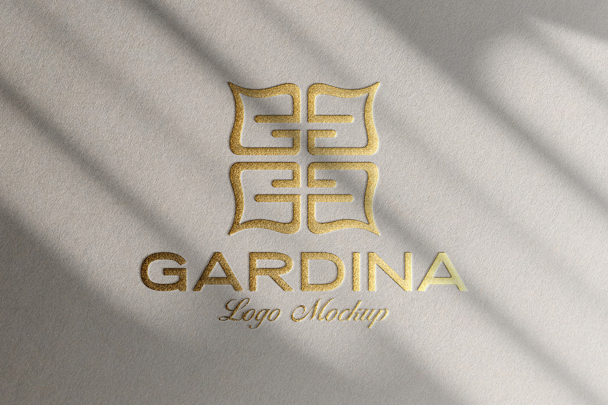 Logo Mockup Gold Foil White Paper, a Product Mockup by Smart Works