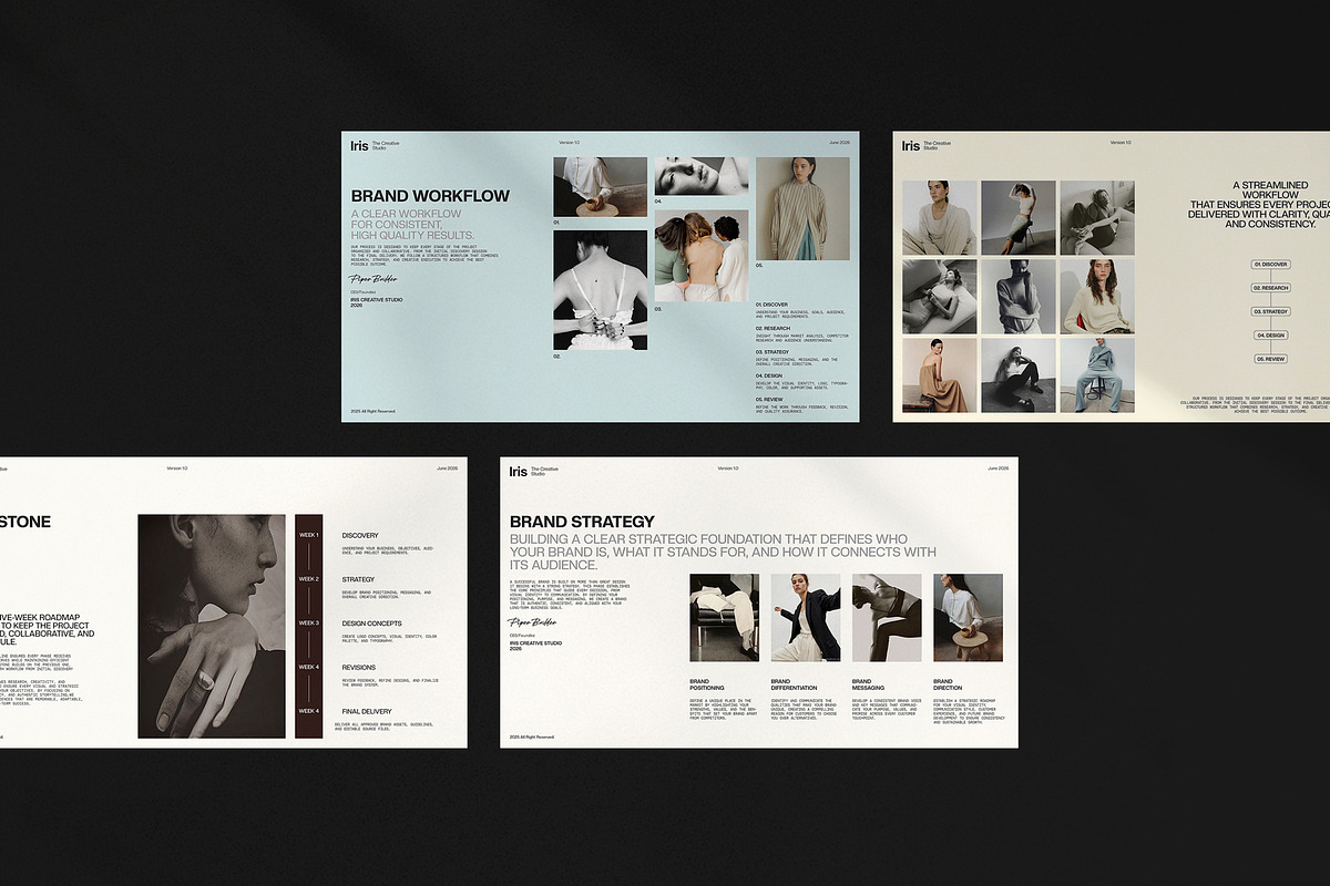 Iris Brand Proposal | Canva, a Presentation Template by evgenystudio (Photo 7 of 11)