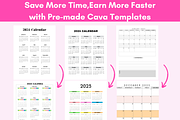 2024 Monthly Calendar Template, a Brochure Template by LA Design (Thumbnail 4 of 9)