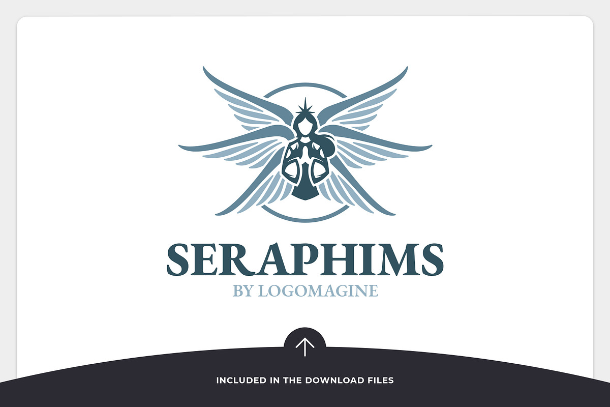 Seraphims - Angel Logo Template, a Branding & Logo Template by LOGOMAGINE (Photo 6 of 16)