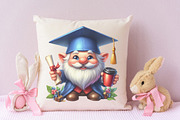 Graduation Gnome Clipart, an Illustration by RobertsArt (Thumbnail 7 of 7)