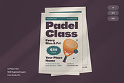 Padel Class - Flyer, a Brochure Template by Izdihaar_Studio (Thumbnail 1 of 3)