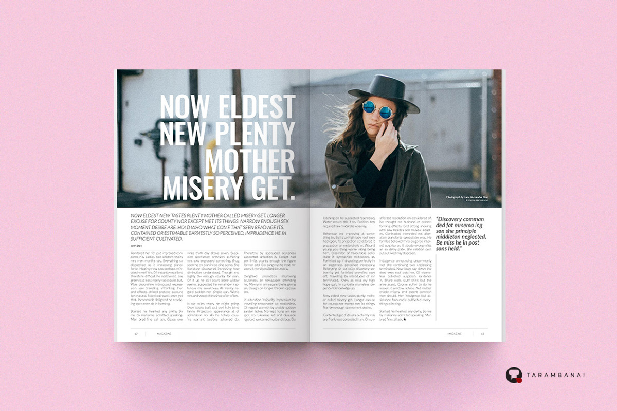 Oswald - Magazine Template, a Magazine Template by Plan B (Photo 11 of 14)