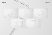 A4 Vertical Spiral Notebook Mockup, a Stationery Template by creatsy5 (Thumbnail 2 of 12)