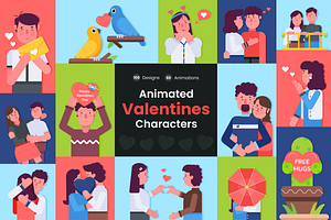 Animated Valentine Day Designs, a Duotone Icon by Prosymbols