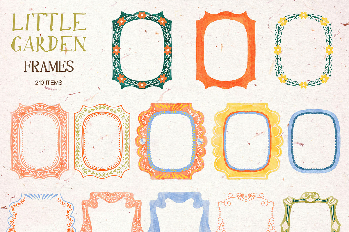 Little Garden | Frames Clipart, an Object Graphic by GVGraphics (Photo 8 of 12)