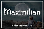 Maximilian - A whimsical serif font, a Serif Font by Stacy's Digital Designs (Thumbnail 1 of 5)