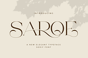 Saroe - Elegant Serif Font, a Serif Font by Aqeel_Art (Thumbnail 1 of 13)