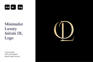 Minimalist Luxury Initials DL Logo, a Branding & Logo Template by Luxury Logos