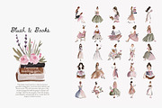 Blush Book Lover Clipart Bundle, a Decorative Illustration by Patishop Art (Thumbnail 6 of 14)