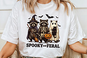 Creepy Cute Raccoon Ghost Png, a Work Illustration by Sublimation Artist (Thumbnail 4 of 9)