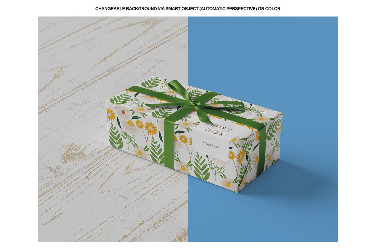Gift Box Mockup, a Packaging Mockup by Tokobeta (Photo 7 of 8)