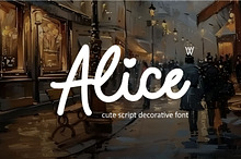 Alice Monoline Font – Cute Script
