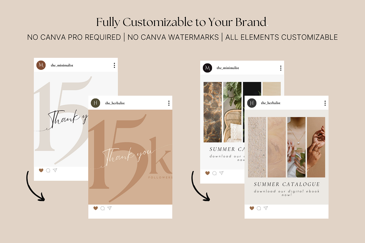 The Minimalist Template Bundle, a Social Media Template by The Flossy Finch (Photo 8 of 15)