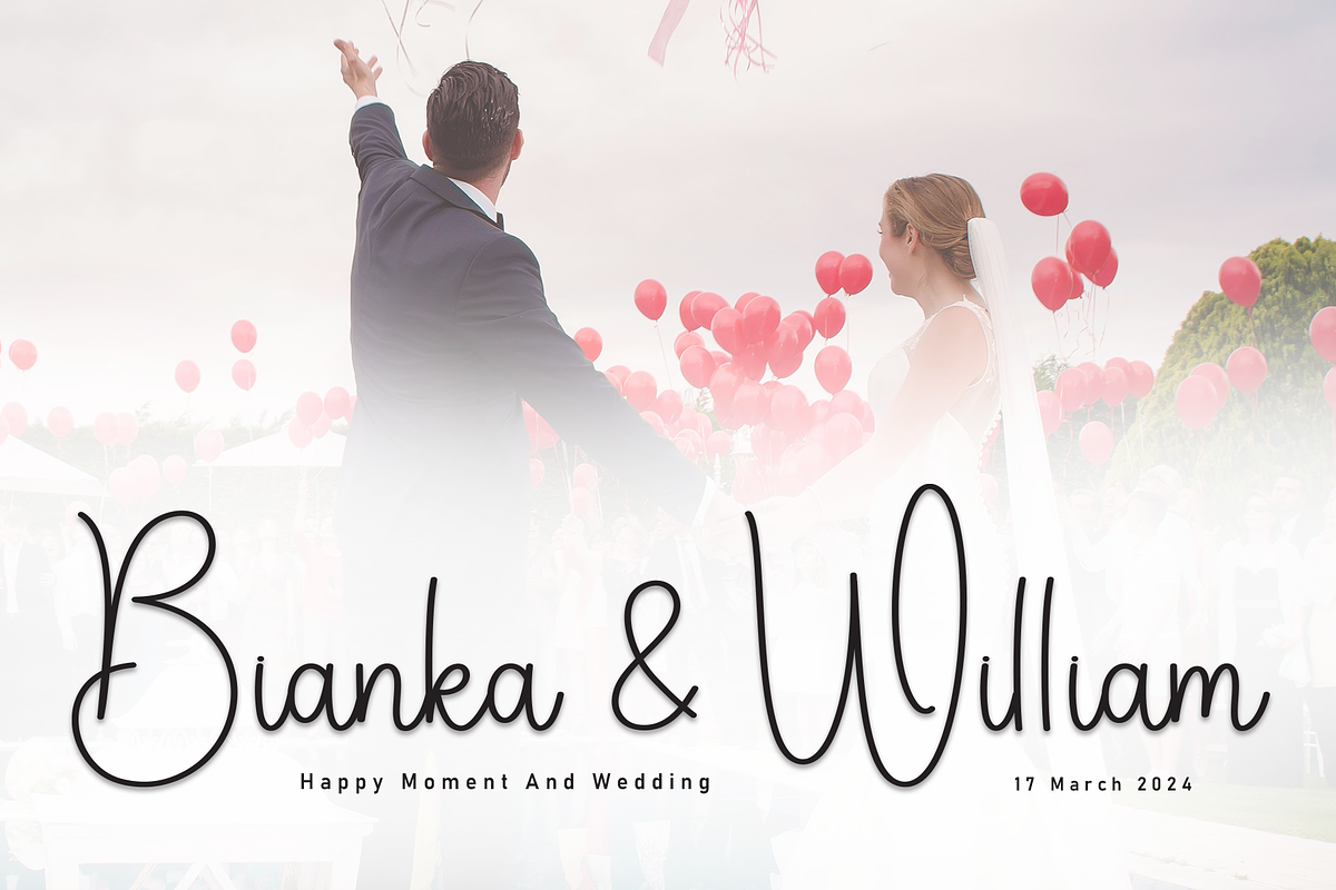 Rainbow | Script Font, a Handwritten Font by Scratchones (Photo 2 of 8)