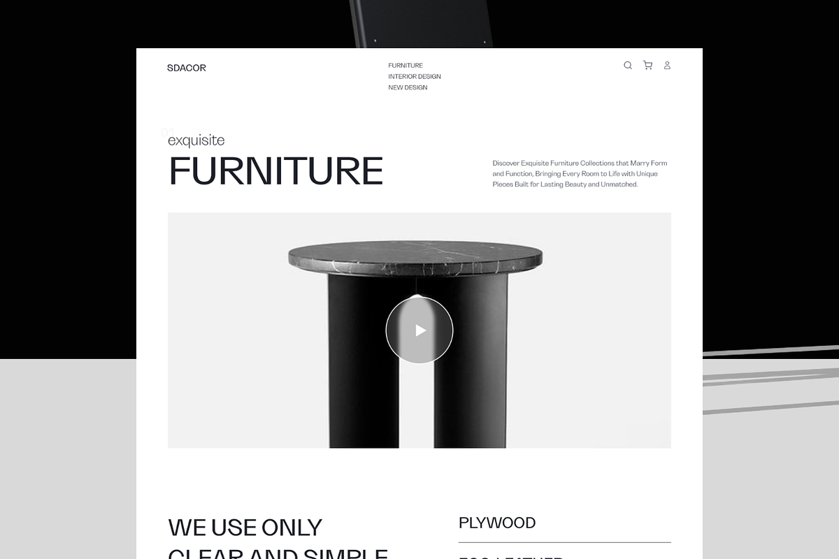 E-Commerce Furniture Website, an UI Kit Template by Ahmed Rubel (Photo 2 of 10)