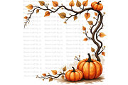 Pumpkin Wreaths and Frames, a Decorative Illustration by Bloom Craft Creations (Thumbnail 6 of 12)