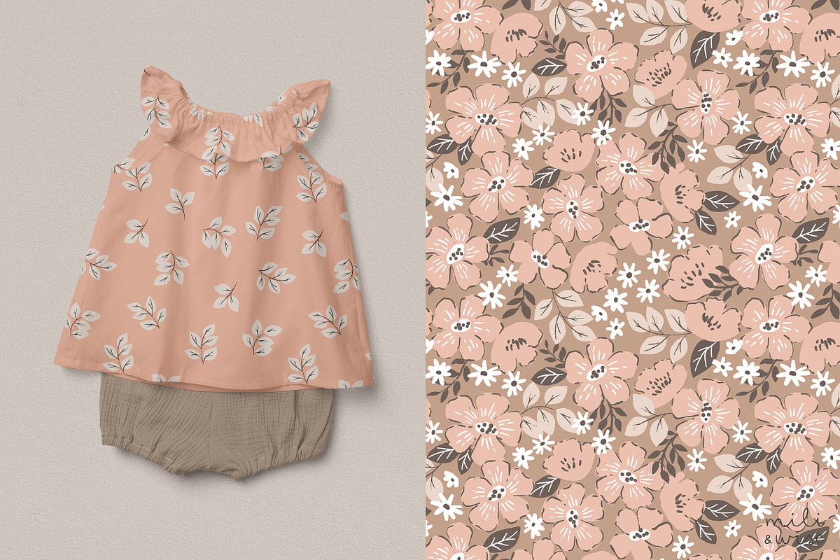 Mable Floral Pattern Collection, a Pattern Graphic by Point and Poem (Photo 10 of 11)