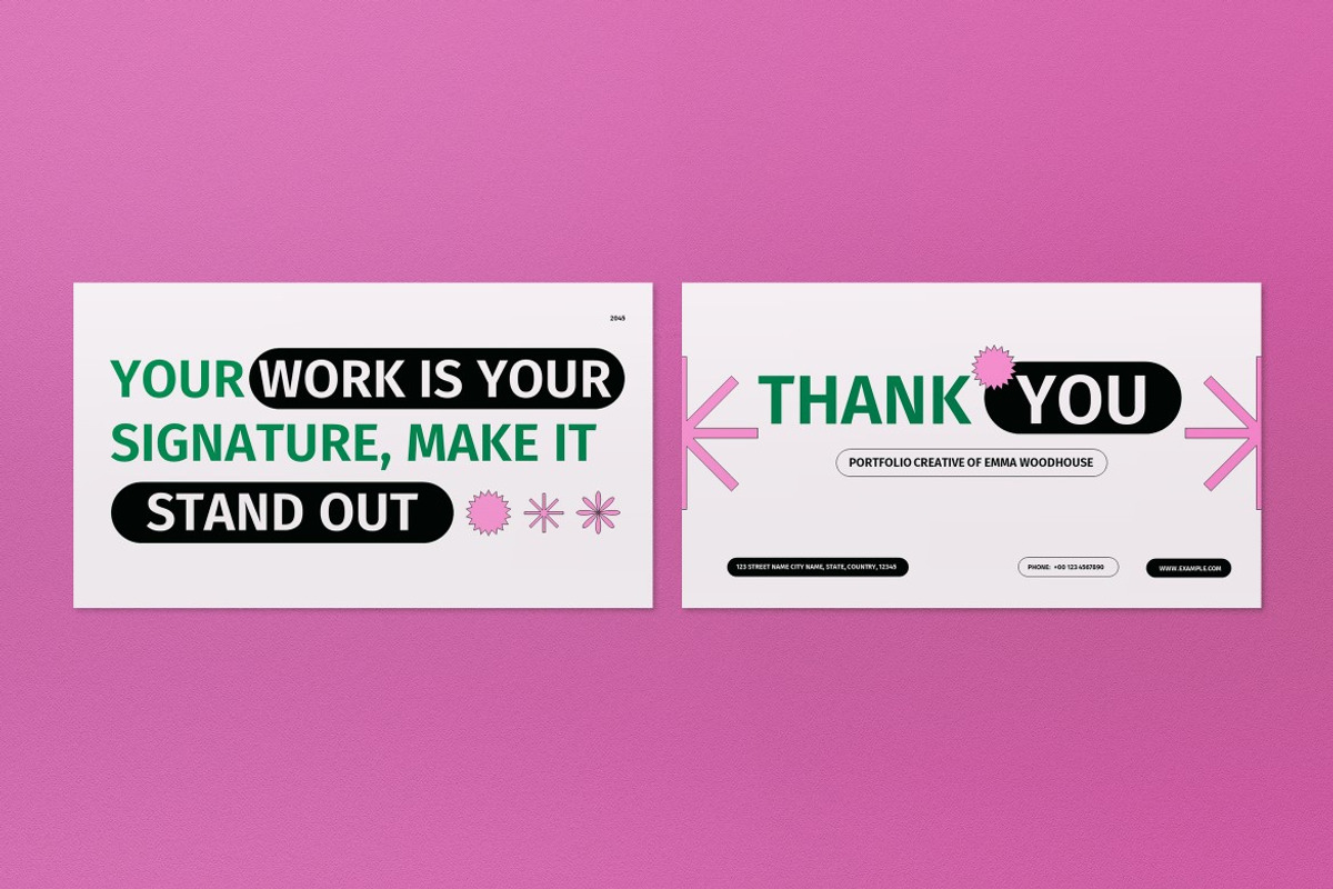 White Green Portfolio Keynote, a Presentation Template by graphicook (Photo 4 of 4)