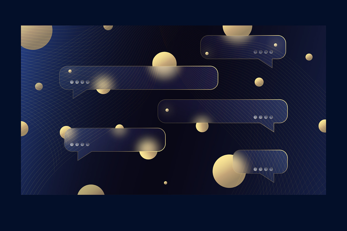 Glassmorphism effect designs, Vector, a Stationery Template by Zimages (Photo 4 of 10)