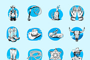 Cowboy Vector Illustration Set, a Person Illustration by Creative Stall (Thumbnail 6 of 7)