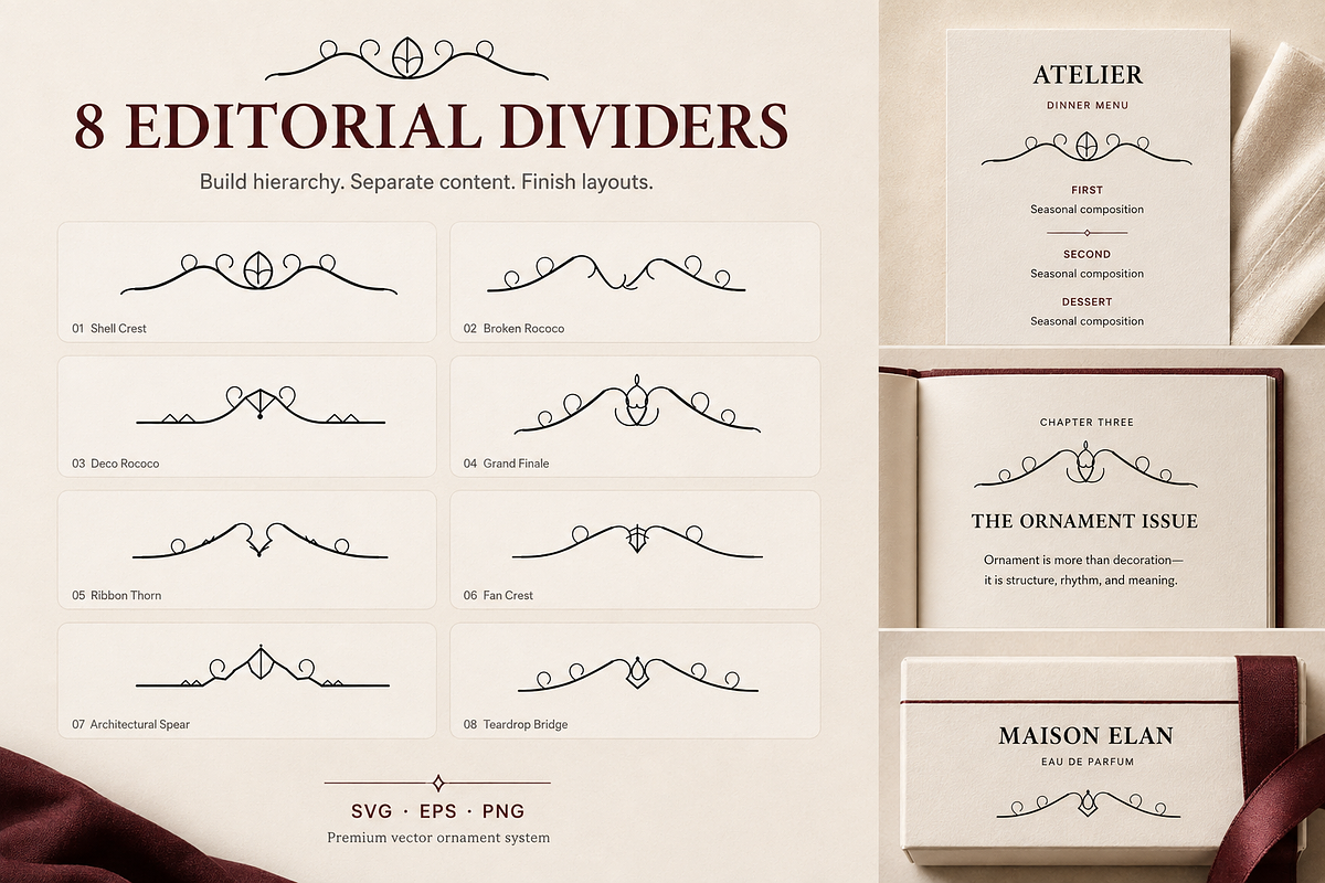 20 Editorial Dividers & Corners, an Object Graphic by Designs24hr (Photo 4 of 9)
