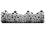60 Daisy Flower Field Silhouette, a Seasonal Illustration by Amazin_art (Thumbnail 22 of 22)