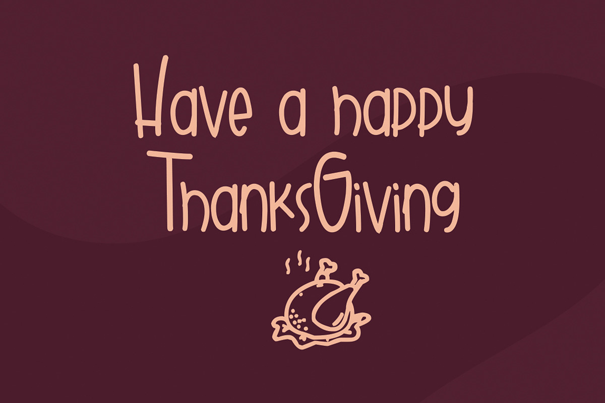 Gobbie Gobble - Thanks Giving Font preview 5