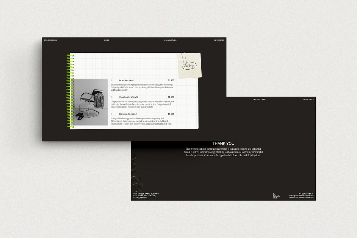OLI / 3in1 Branding Pack, a Presentation Template by Wildnun Studio (Photo 9 of 34)