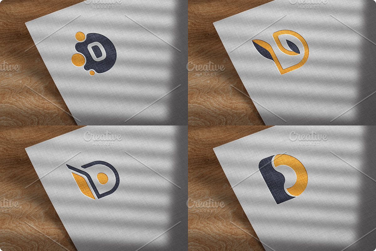 Unique D Letter 4 Vector Logo Design, a Branding & Logo Template by DesignBox (Photo 1 of 5)