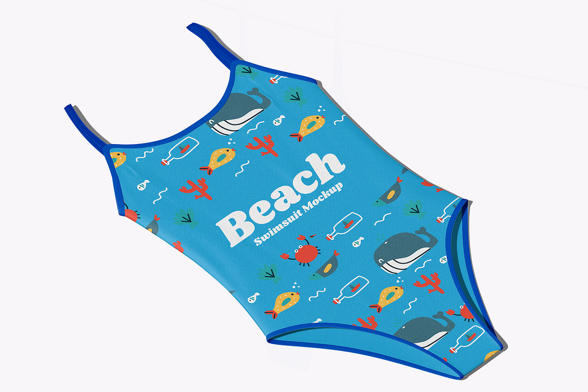 Beach Swimsuit Mockup, a Shirt Mockup by Unerispace (Photo 4 of 5)