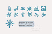 200+ OCEAN CLIPARTS - HAND DRAWN, a Seasonal Illustration by JuDesign (Thumbnail 12 of 23)