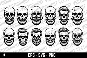 illustration of a human skull, a Person Illustration by Vectorhight