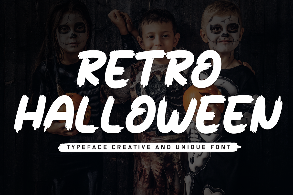 Retro Halloween | Script Font, a Script Font by Scratchones (Photo 1 of 8)