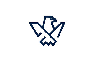 Eagle icon vector art logo, a Branding & Logo Template by Vectorium Studio