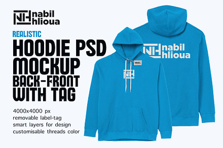 realistic Hoodie PSD Mockup Template Creative Market