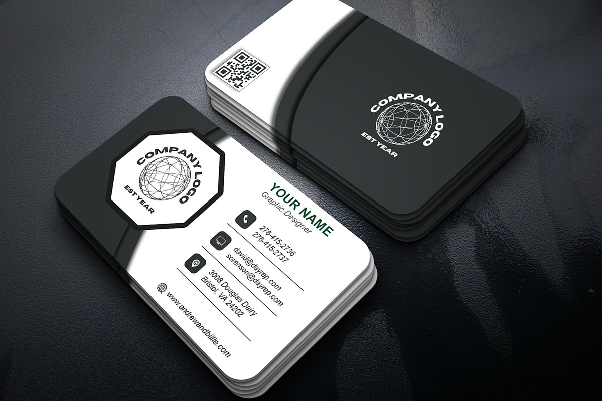 Monogram Realtor Card PSD