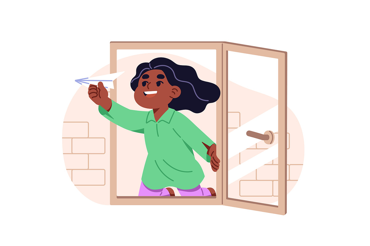 Kids danger and safety concept set, a Person Illustration by PaperTrident (Photo 11 of 13)