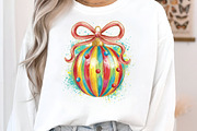 Bright Holiday Ornament PNG, an Illustration by Craft Nest (Thumbnail 2 of 6)